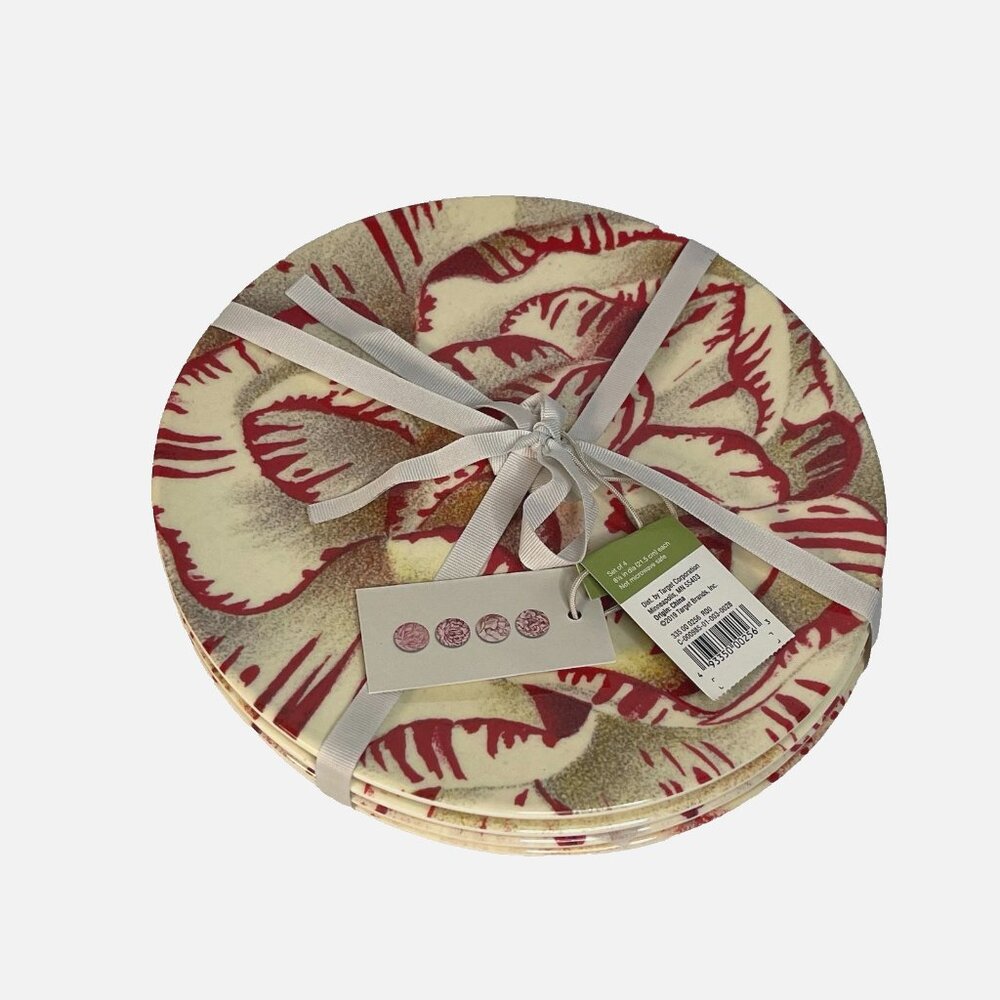 Big Flowers 4 Designs/4 pcs John Derian For Target Melamine Salad Dessert Plates